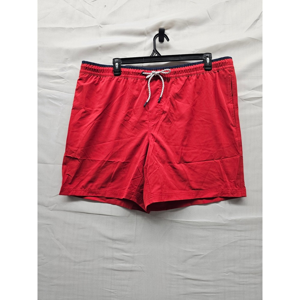 Member's Mark Mens Resort Swim Trunk Red Polyester Blend Casual Size XXL